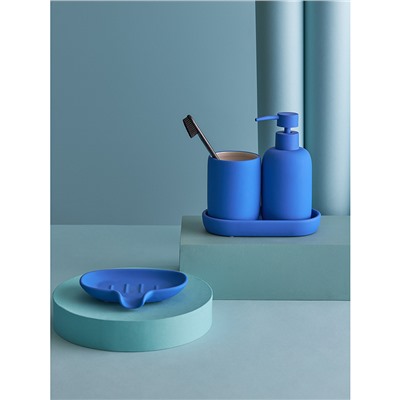 Стакан для зубных щеток Flow, синий индиго