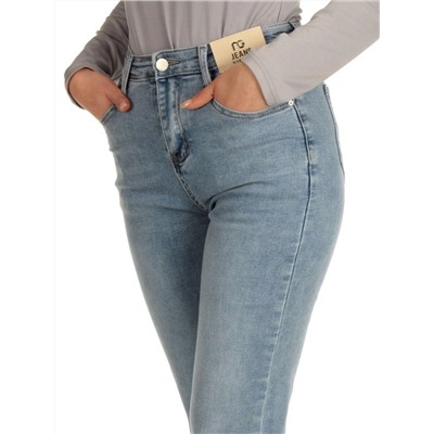 2351 BLUE Джинсы женские AMG JEANS (95% хлопок, 5% эластан)