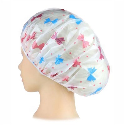 Ollin Шапочка для душа с рисунком, полиэтилен, в ассортименте