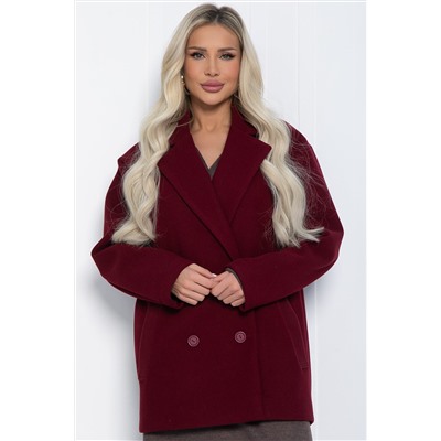 Пальто Я в теме (бордовое) Б12485-7