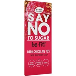 Шоколад Smart Formula горький Dark with raspberry crisp 90 г/КДВ