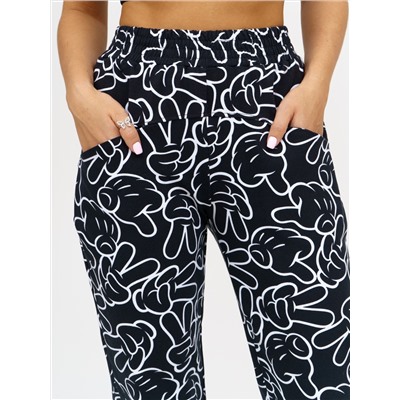 953 Брюки Микки чёрный Свт