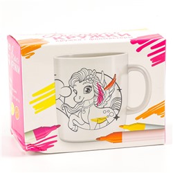 УЦЕНКА Роспись кружки фломастерами «Самая красивая» Единорог 300 мл