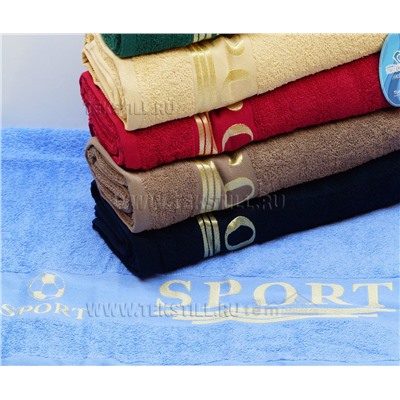Махровые Жаккардовые Банные Полотенца 70x140 см. 6 шт/уп. SPORT - TWO DOLPHINS