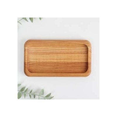 Блюдо (менажница) сервировочное деревянное (бук) 10×17см RF-0002196