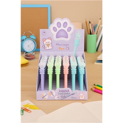 Массажная ручка "A gentle paw", mix, шоу-бокс 36 шт.
