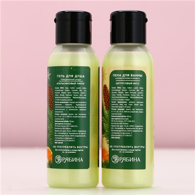 Новогодний подарочный набор косметики «Чудес и подарков»: гель для душа и пена для ванны, 2×100 мл, Чистое счастье