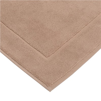 Коврик для ванной светло-коричневого цвета из коллекции Essential, 50х80 см