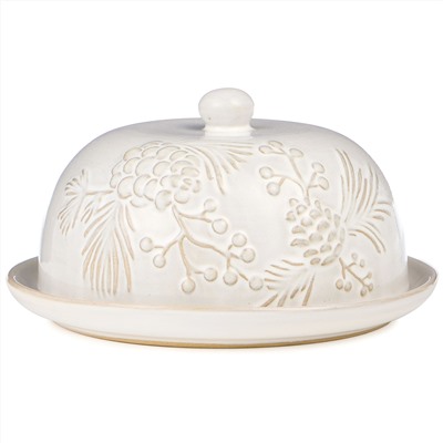 БЛЮДО СЕРВИРОВОЧНОЕ С КРЫШКОЙ КОЛЛЕКЦИЯ "PINE CONES", 19,6*19,6*10,5 СМ