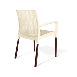 Плетеный стул SHT-ST68/S424
                        бежевый / коричневый муар