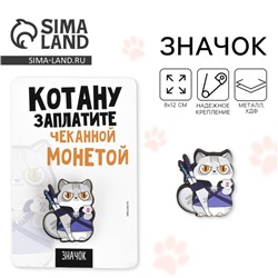 Значок «Котану заплатите», 8×12 см