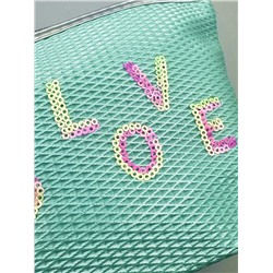 Sunflower Косметичка женская лодочка с пайетками Love 11653-8, мятный