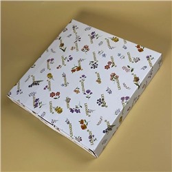 109-265 Менажница 29х4см  КРОКУС ЗОЛОТО в под.уп.(х8)Фарфор