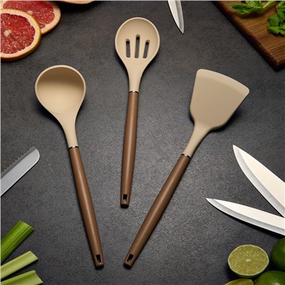 НАБОР AGNESS ИЗ 9ПР: 5 НОЖЕЙ, ПОЛОВНИК, ЛОПАТКА И ШУМОВКА, ВРАЩАЮЩАЯСЯ ПОДСТАВКА