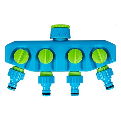 Разветвитель четырехканальный, пластиковый Palisad Luxe