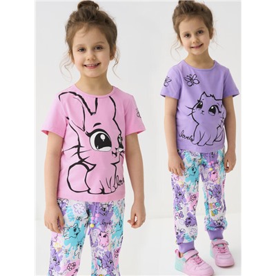 Футболка для девочки, 2 шт в комплекте