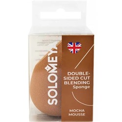 SOLOMEYA Спонж для макияжа с 2-ным срезом КОФЕ МОККА (кор)