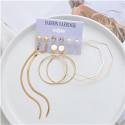 Набор сережек 6 пар (НС-002)