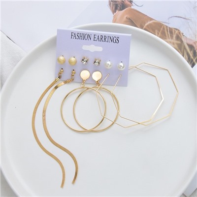 Набор сережек 6 пар (НС-002)