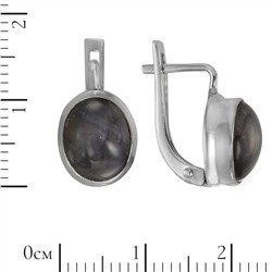 Серьги 'Светоч' с звёздчатым сапфиром ИАСК31108Х10ЗС0R6
