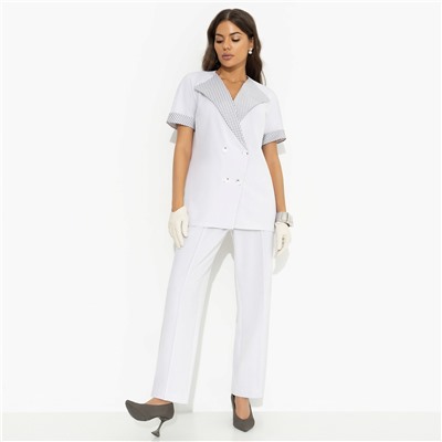 Брючный костюм с карманами, Прогулки по Монмартру (grey, 2 в 1, с поясом)