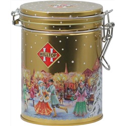 HILLTOP. Новый год. Банка с клипсой. Рождественские катания 100 гр. жест.банка