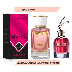 Beas W589 Jean Paul Gaultier So Scandal For Women edp 50 ml, Парфюм женский Beas W589 создан по мотивам аромата Jean Paul Gaultier So Scandal