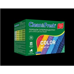 Стиральный порошок-концентрат Clean & Fresh для цветного белья 900г