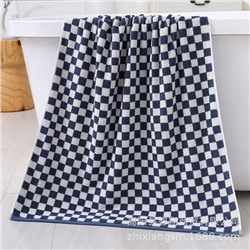 Bath towel, soft gauze chess, increased thickness, with your logo imprint, Birthday gift