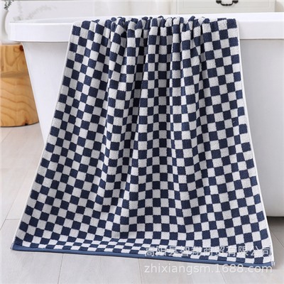 Bath towel, soft gauze chess, increased thickness, with your logo imprint, Birthday gift