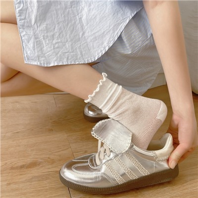 Comfortable breathable thin Japanese colored summer knee socks, mid-length