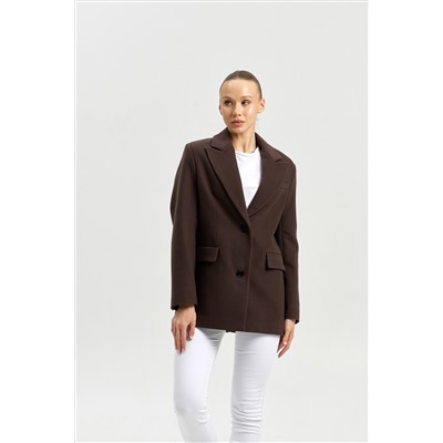 Пальто женское демисезонное 27100 шоколад