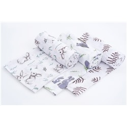 Пеленки детские из муслина, Семейка, 3шт.