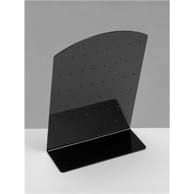 Подставка под серьги QF, 24 пары, 8×2×13.5 см, чёрная