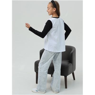 Лонгслив "ЛА" Детский Чер-Бел