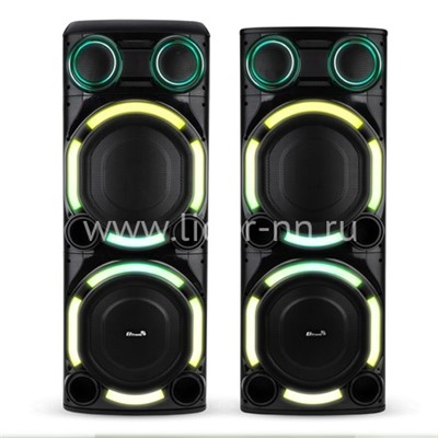 Колонка 15" (30-57 CRAZY BOX 5000) динамик 4шт/15" комплект 2 колонки ELTRONIC с TWS