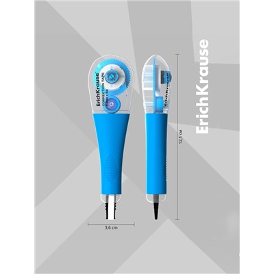 Корректирующая лента 4.2 мм × 8 м, ErichKrause Arctic white, супер-белая, резиновый держатель, блистер