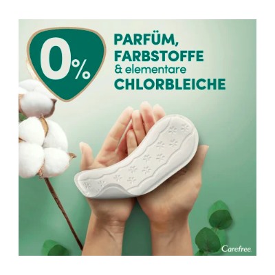 Carefree  Slipeinlagen Organic Cotton Normal 30 St, Карефри Ежедневные прокладки из органического хлопка Normal 30шт, 5 упаковок (150 штук)
