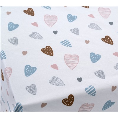 Скатерть рогожка С любовью 1 Текс-Дизайн