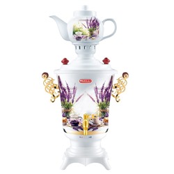 Самовар KELLI-1479 электр 2300Вт обьем 4,0л керамический заварник 0,9л (4) оптом