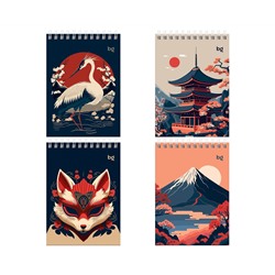 Блокнот А6 80л. на гребне BG "Asia style"