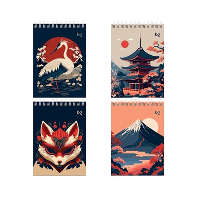 Блокнот А6 80л. на гребне BG "Asia style"