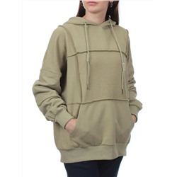 3258 OLIVE Худи женское (95% хлопок, 5% эластан)