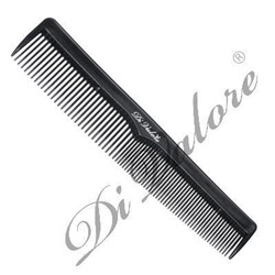 Di Valore 01-101#2 Расческа плоская комбинированная, ЧЕРНАЯ 19,2см