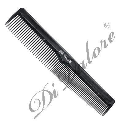 Di Valore 01-101#2 Расческа плоская комбинированная, ЧЕРНАЯ 19,2см