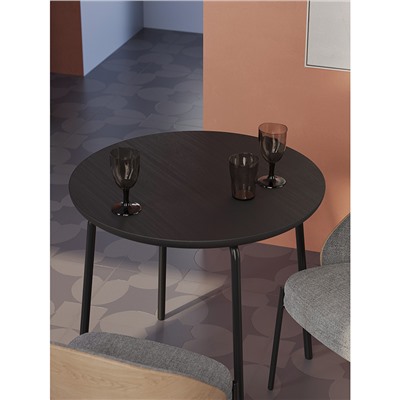 Стол обеденный Round, Ø80 см, черный