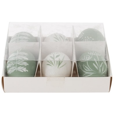 GAEM Набор из 6-ти изделий декоративных подвесных "Яйцо" (3,5*5,5), L15 W13 H5 см