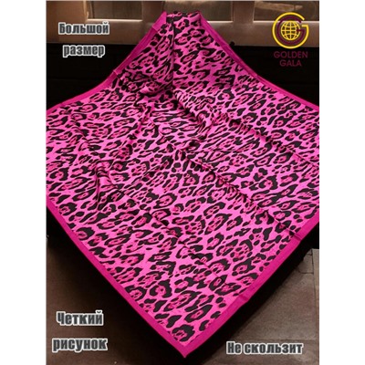 Платок утепленный Леопардовый Арт 3111/4 (фуксия)