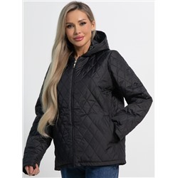 Куртка демисезонная стеганая (черная матовая) Б15194-25М