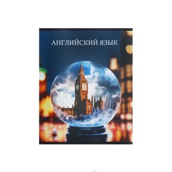 Тетрадь предметная Calligrata TOP «Школьный стиль», 48 листов в клетку Английский язык, со справочным материалом, пластиковая обложка, блок офсет